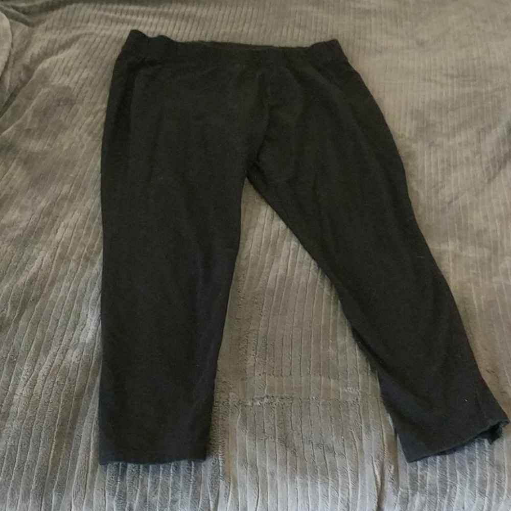 Torrid black leggings with sheer back detail